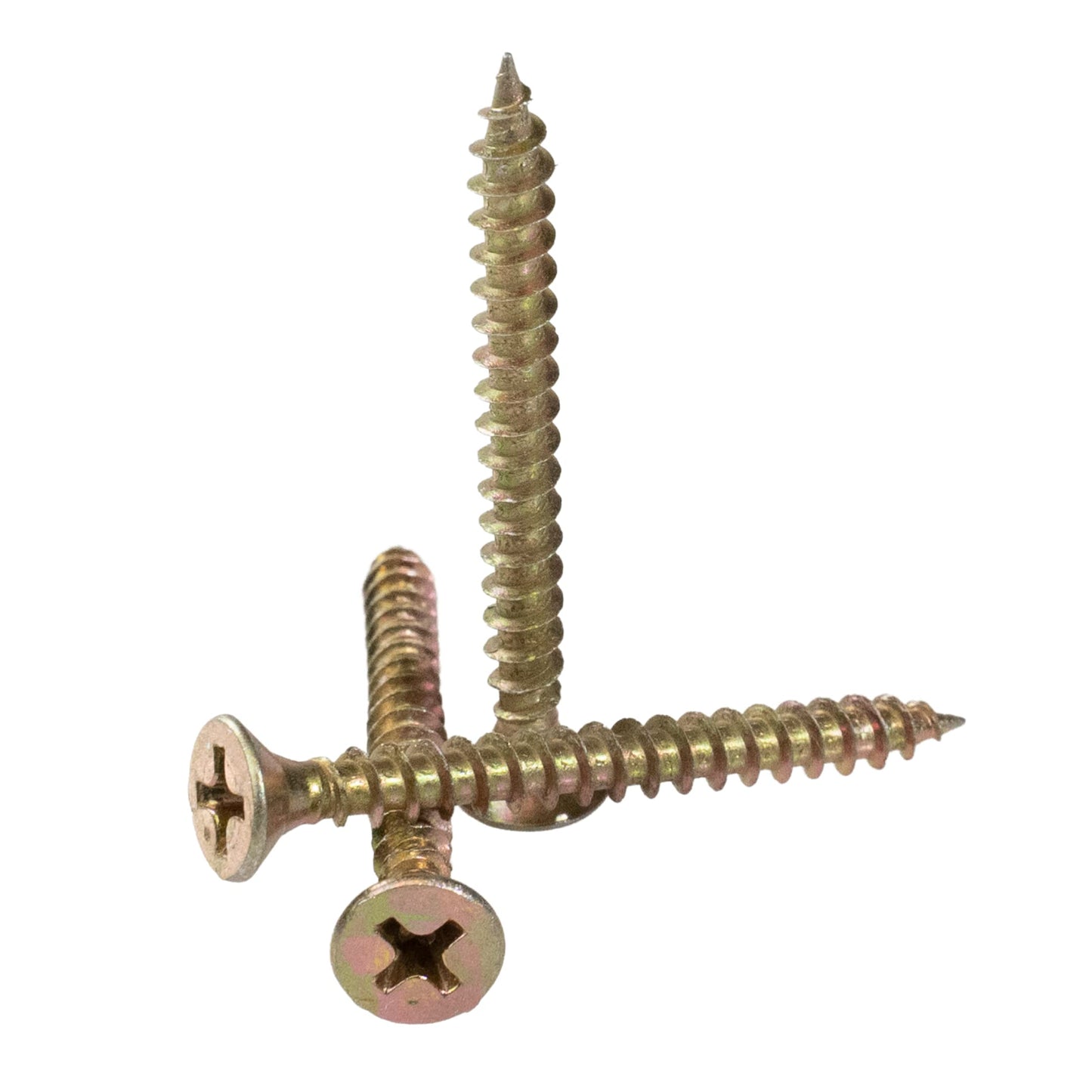 Thokko Zinc Coated Coarse Thread Countersunk Phillips Heavy Duty Wood/Self Drilling Drywall Screws with Bugle Head