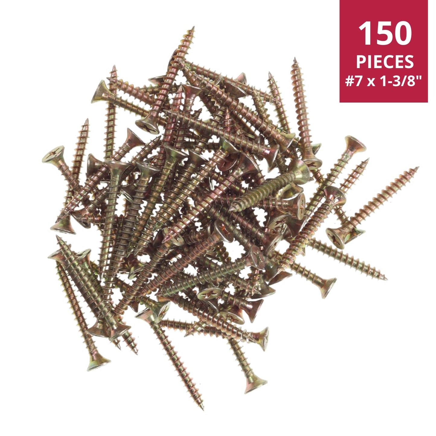Thokko Zinc Coated Coarse Thread Countersunk Phillips Heavy Duty Wood/Self Drilling Drywall Screws with Bugle Head