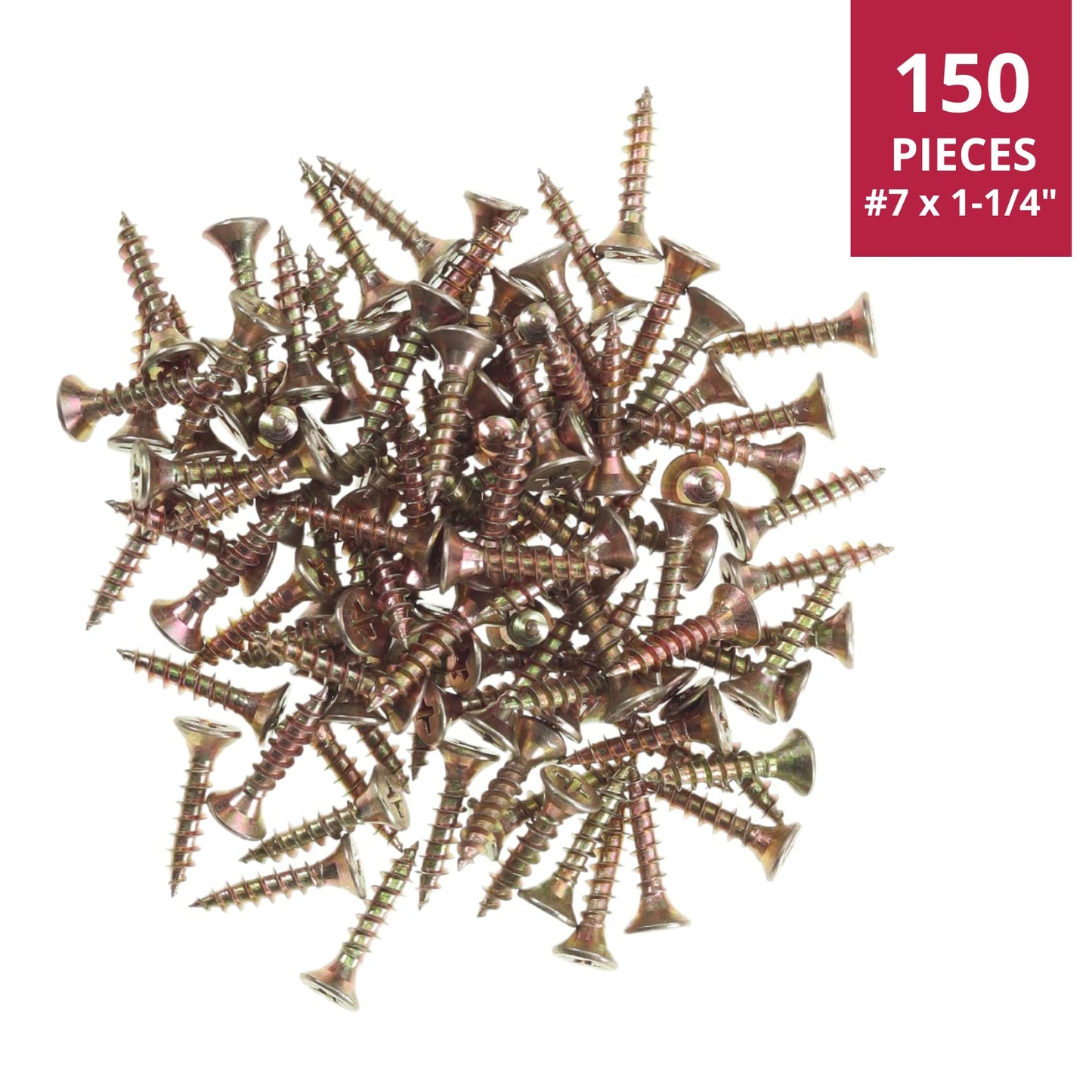 Thokko Zinc Coated Coarse Thread Countersunk Phillips Heavy Duty Wood/Self Drilling Drywall Screws with Bugle Head