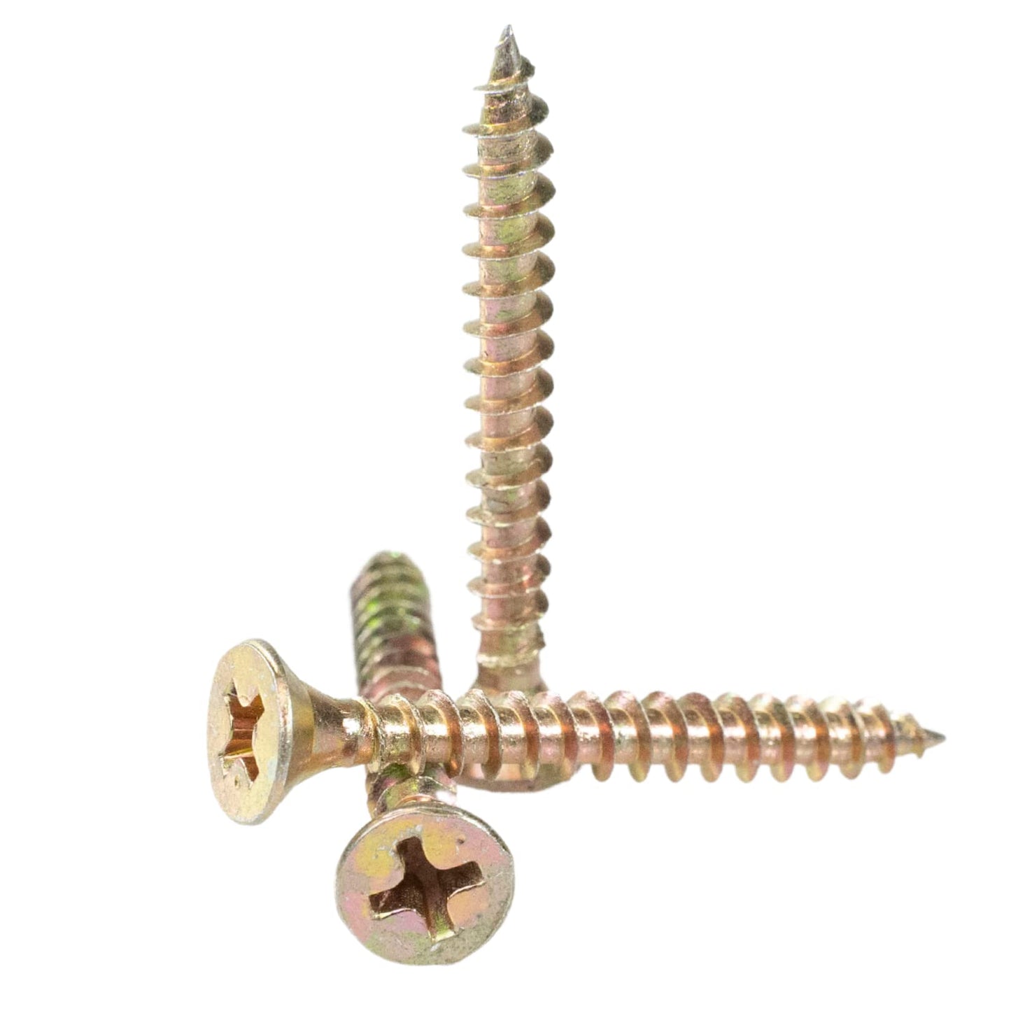 Thokko Zinc Coated Coarse Thread Countersunk Phillips Heavy Duty Wood/Self Drilling Drywall Screws with Bugle Head