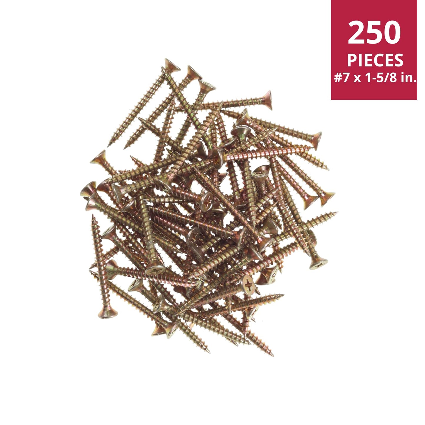 Thokko Zinc Coated Coarse Thread Countersunk Phillips Heavy Duty Wood/Self Drilling Drywall Screws with Bugle Head
